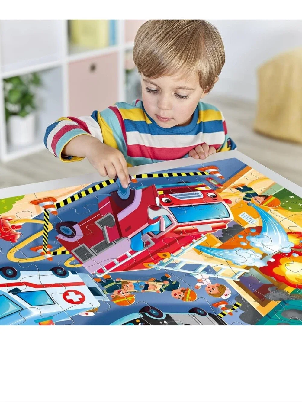 Kids Emergency Vehicles Floor Jumbo Puzzle 48 pieces - Picture 4 of 8